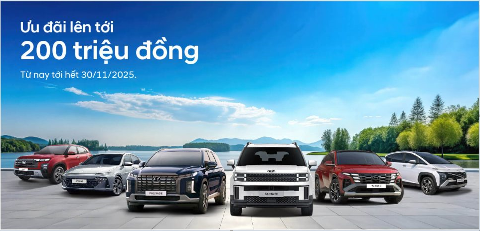 Siêu Ưu Đãi Tháng 11 – Tậu Xe Hyundai Cực Dễ Dàng