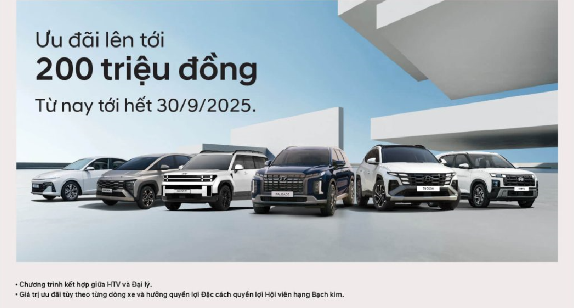 Tháng 09 Rực Rỡ – Ưu Đãi Hết Cỡ Lên Tới 200 Triệu Đồng