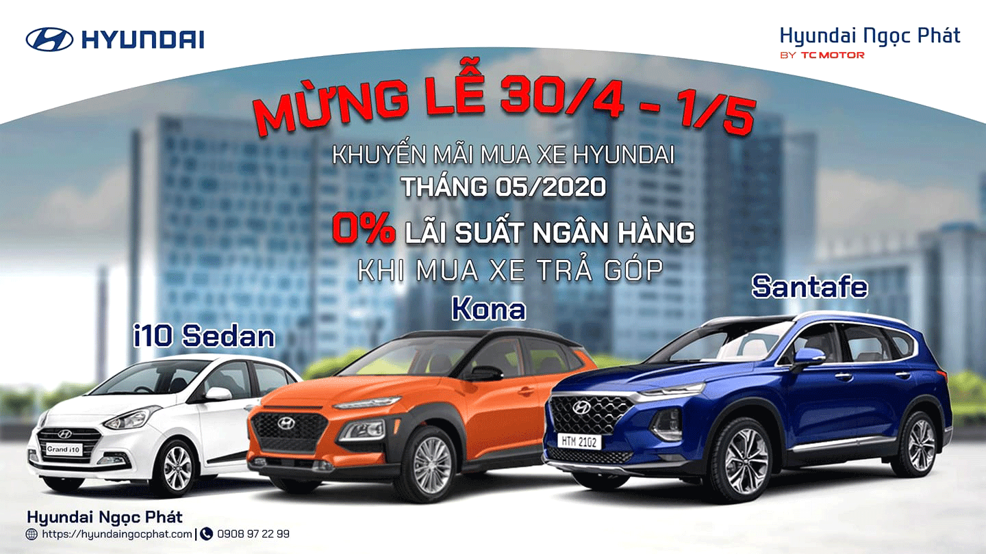 MUA XE HYUNDAI VỚI 0% LÃI SUẤT NGÂN HÀNG