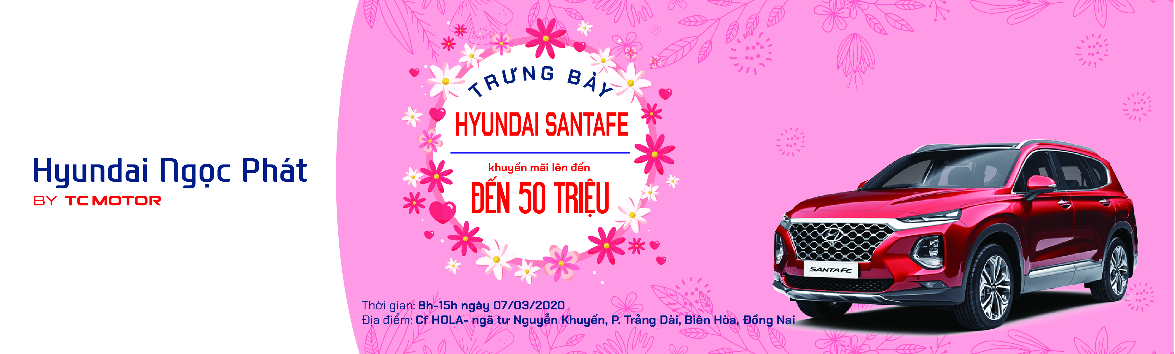 TRƯNG BÀY HYUNDAI SANTA FE - ƯU ĐÃI LÊN ĐẾN 50TR ĐỒNG