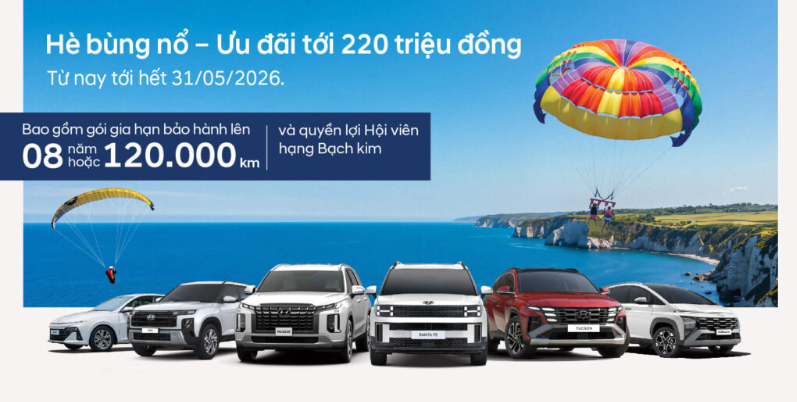 Hè Bùng Nổ – Ưu Đãi Lên Đến 220 Triệu Đồng