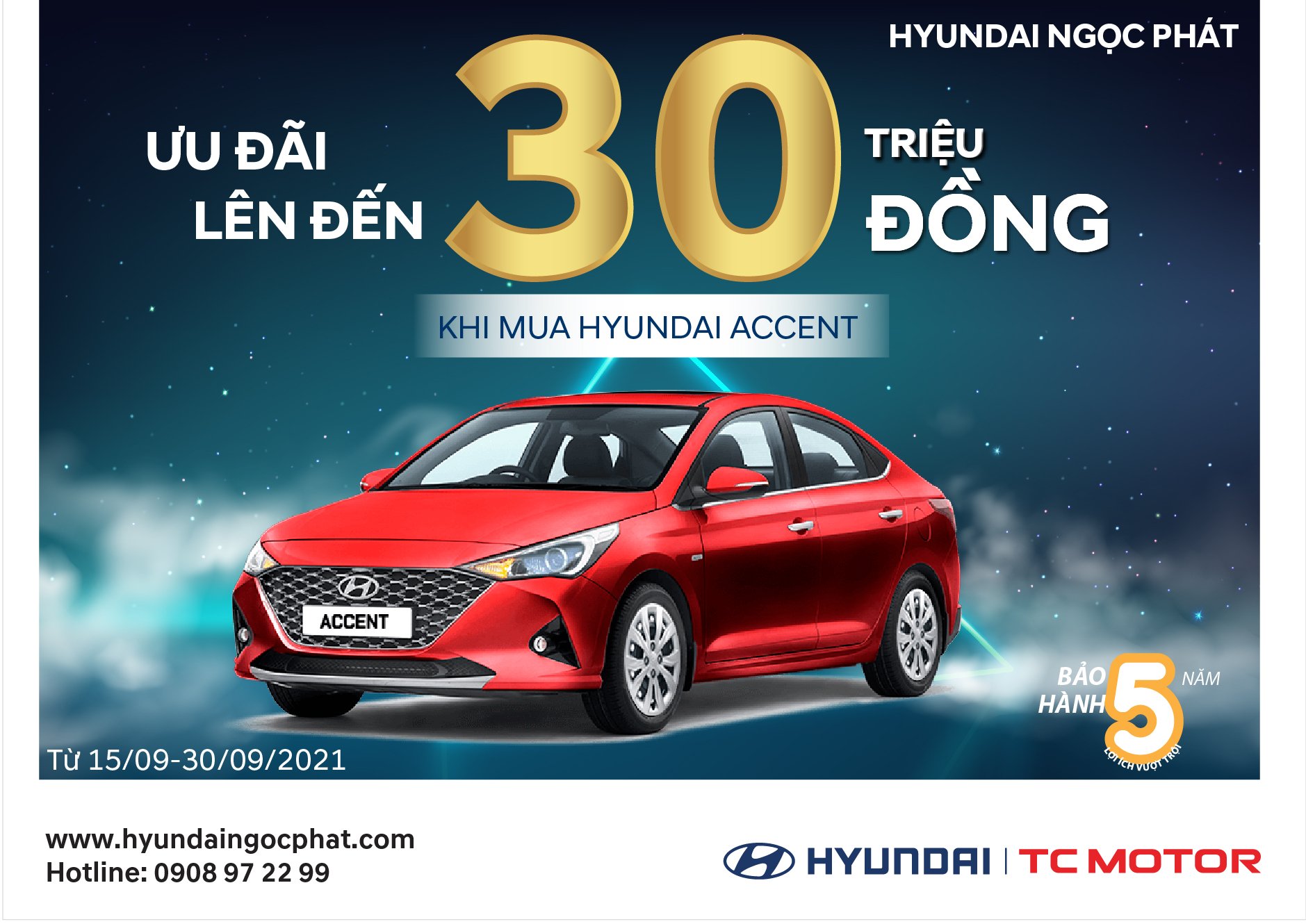 RƯỚC “SIÊU PHẨM” HYUNDAI ACCENT – ƯU ĐÃI ĐẾN 30 TRIỆU ĐỒNG TIỀN MẶT