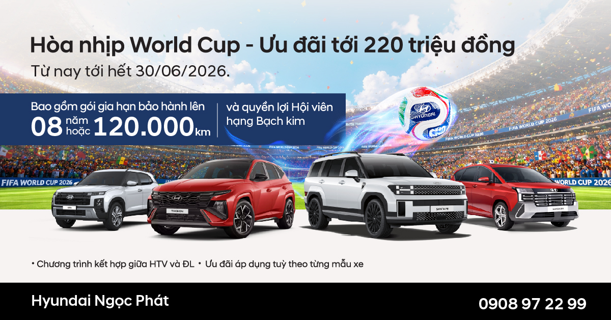 Hoà Nhịp World Cup – Ưu Đãi Lên Tới 220 Triệu Đồng