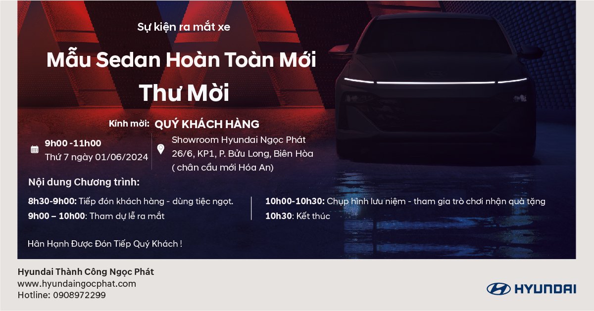 CHÀO ĐÓN MẪU XE SEDAN HOÀN TOÀN MỚI