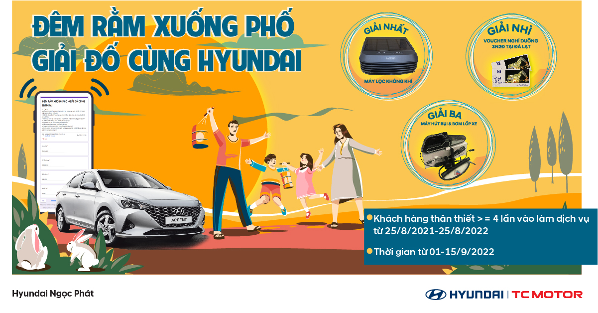 ĐÊM RẰM XUỐNG PHỐ - GIẢI ĐỐ CÙNG HYUNDAI
