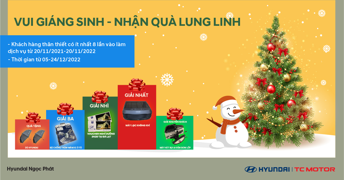 TRI ÂN KHÁCH HÀNG - VUI GIÁNG SINH – NHẬN QUÀ LUNG LINH