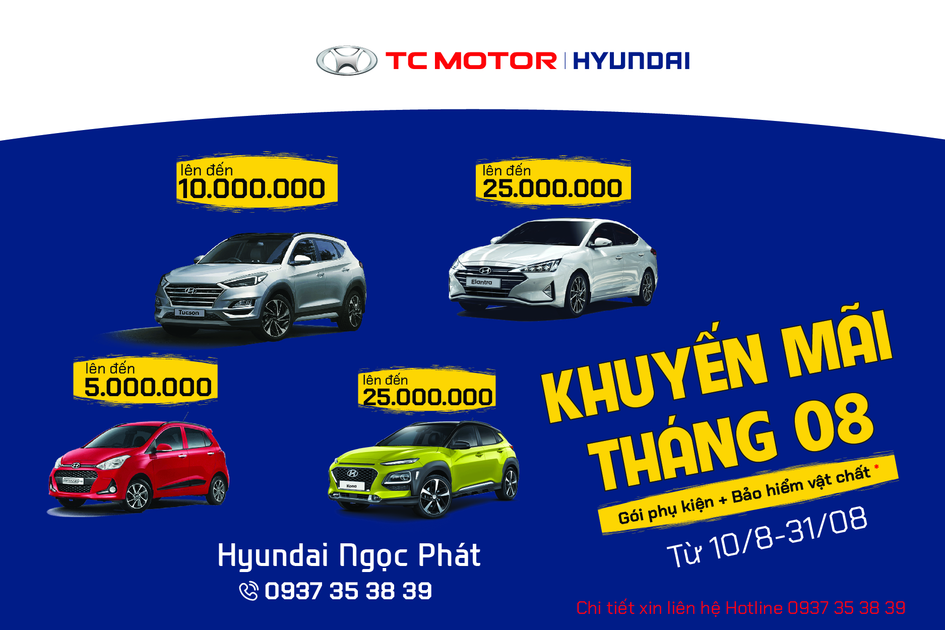 khuyến mãi tháng 8 cùng Hyundai Ngọc Phát