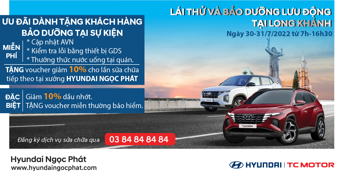 Sự kiện lái thử và sửa chữa lưu động tại Long Khánh