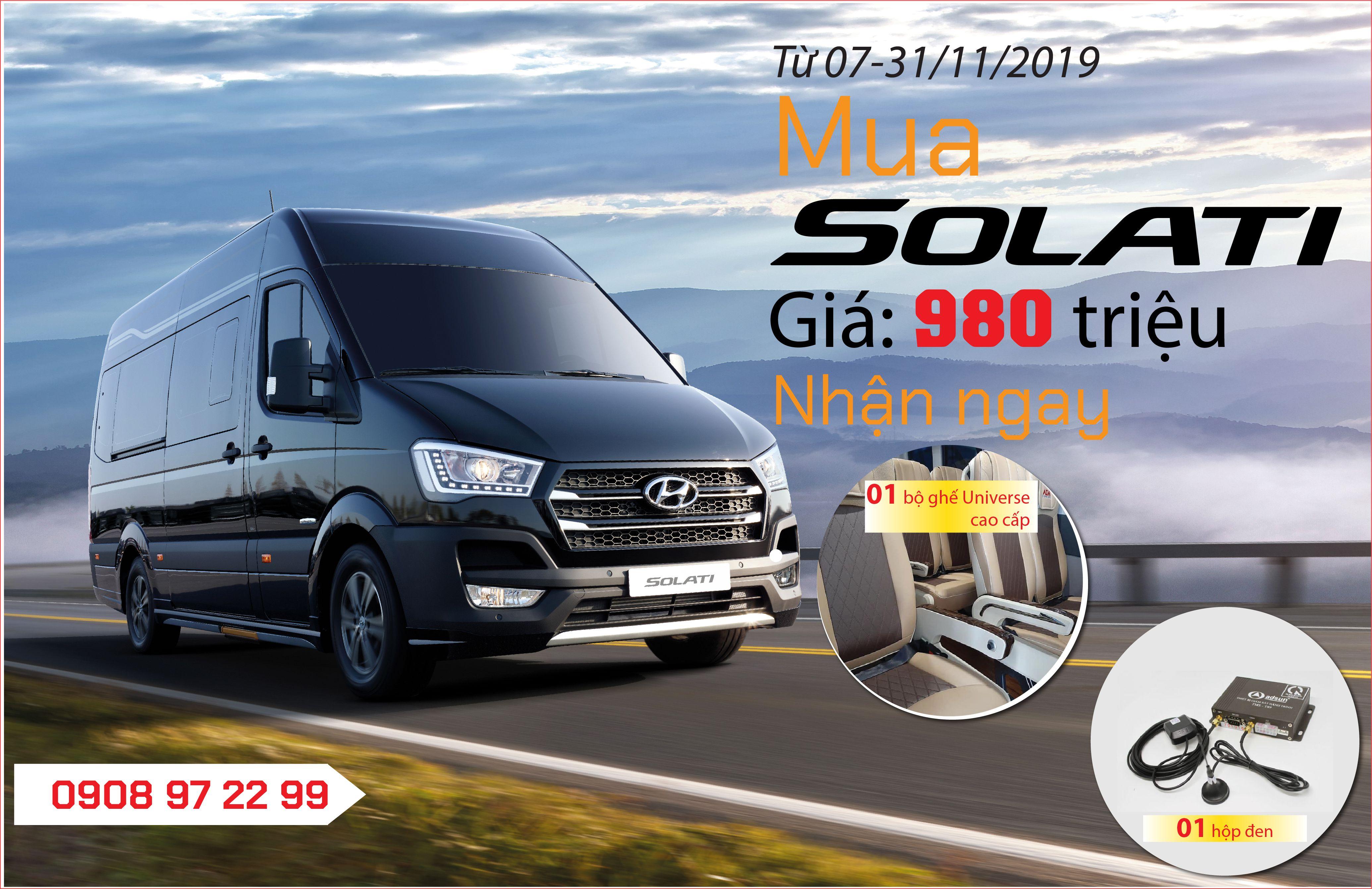 Ưu đãi cực hấp dẫn khi mua Hyundai Solati