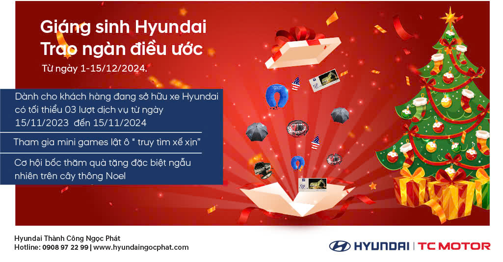 GIÁNG SINH HYUNDAI TRAO NGÀN ĐIỀU ƯỚC